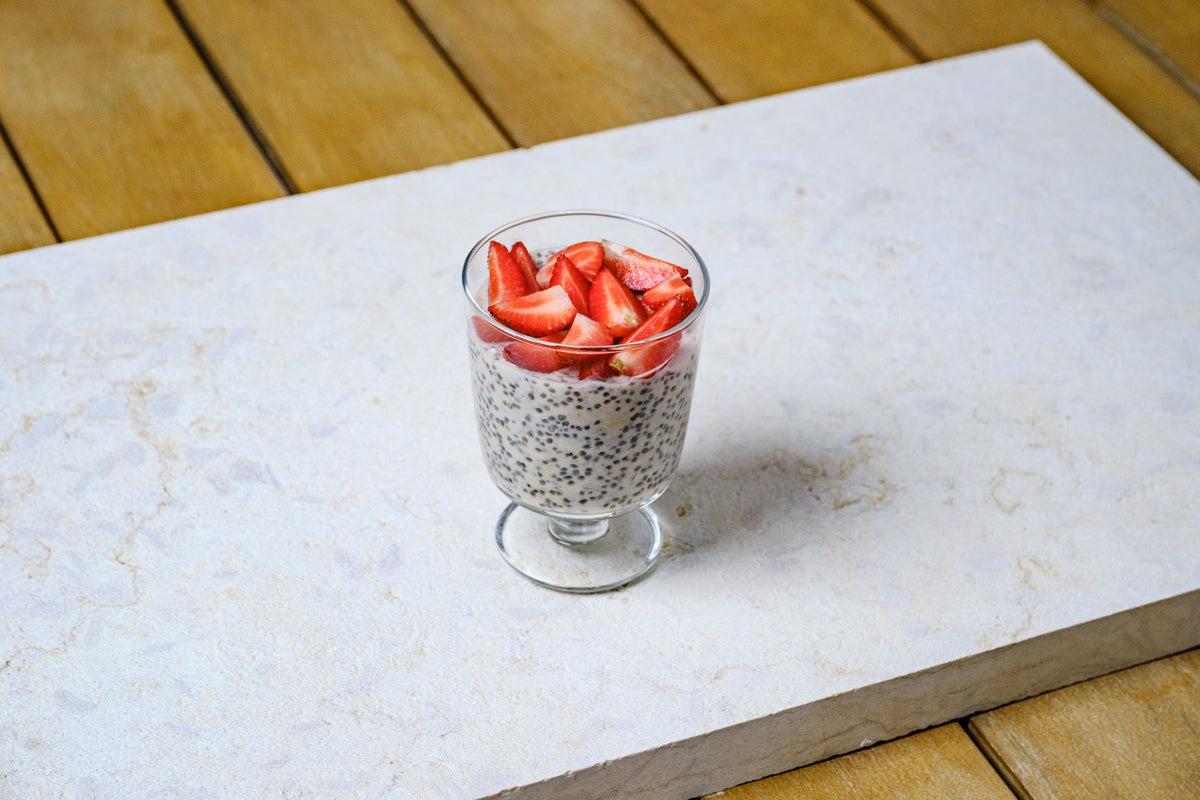 Overnight oat chia pudding
